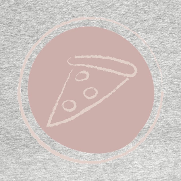 Pink Chalk Pizza Logo by InkyArt